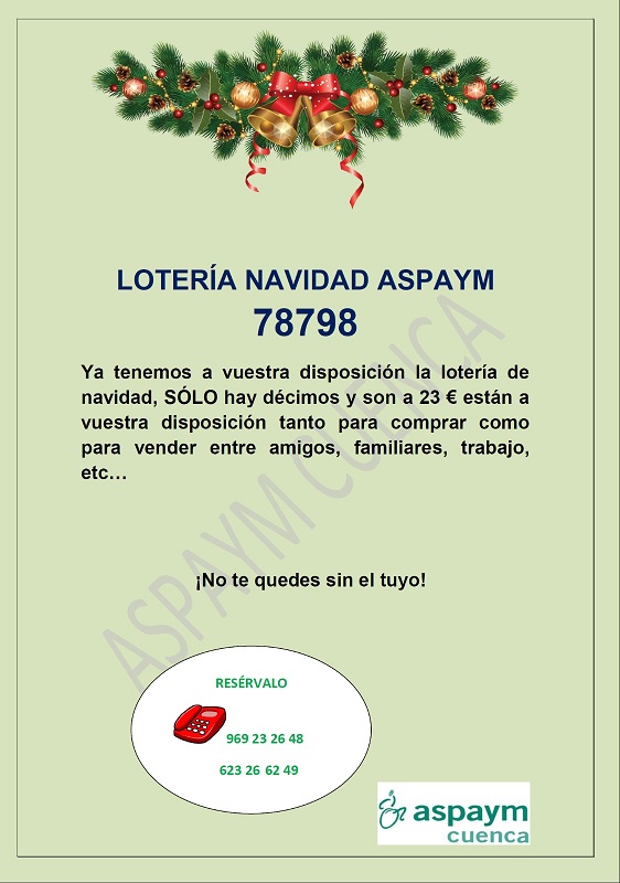 cartel lotería con el número 78798