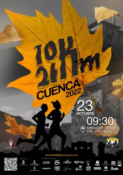 cartel media maratón de Cuenca y 10Km Gran Premio de Otoño